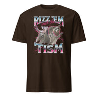 Autism Rizz Em With The Tism Autistic Racoon T-Shirt - Cuccico Design