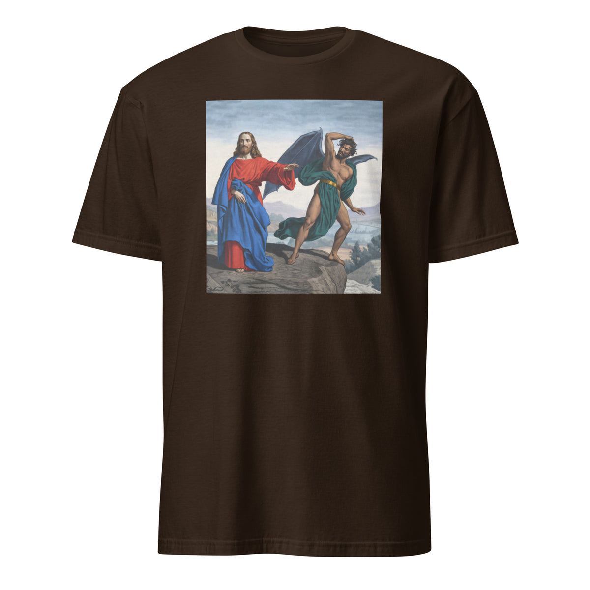 Temptation of Christ Shirt – Jesus vs Satan Art Tee | Religious Painting T-Shirt | Cuccico