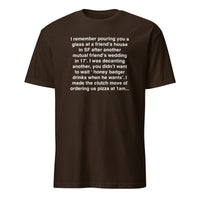 Honey Badger Drinks When He Wants T-Shirt | Viral Twitter Meme Tee | Cuccico