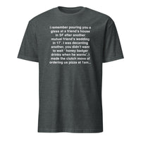 Honey Badger Drinks When He Wants T-Shirt | Viral Twitter Meme Tee | Cuccico