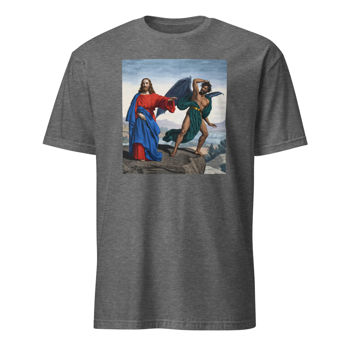 Temptation of Christ Shirt – Jesus vs Satan Art Tee | Religious Painting T-Shirt | Cuccico