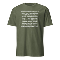 Honey Badger Drinks When He Wants T-Shirt | Viral Twitter Meme Tee | Cuccico
