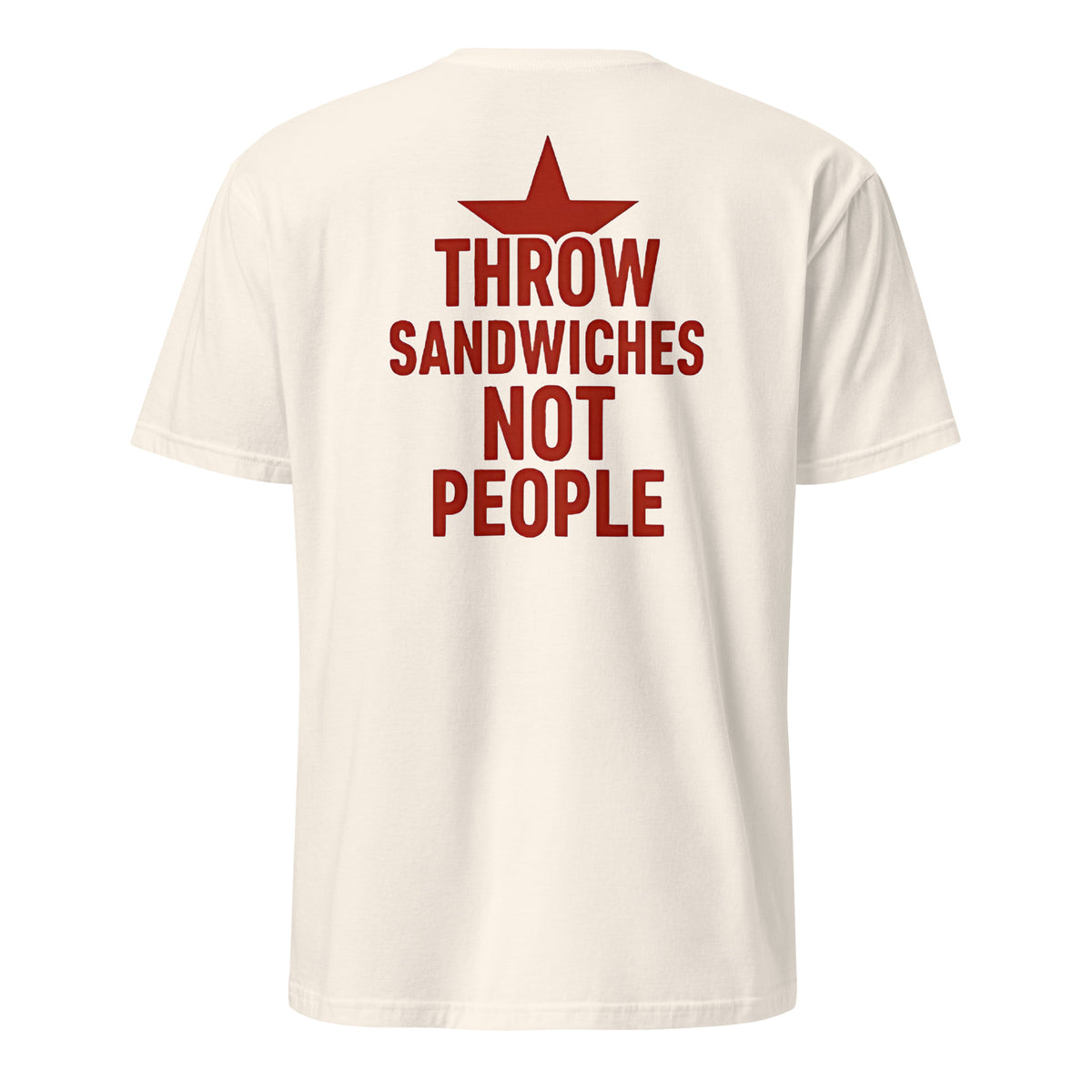 Throw Sandwiches Not People Shirt – Sandwich Guy Tee 2025 | Cuccico | Cuccico Design