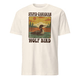 Stupid Canadian Wolf Bird Shirt – Funny Loon T-Shirt | Vintage Wolf Bird Graphic Tee by Cuccico | Cuccico