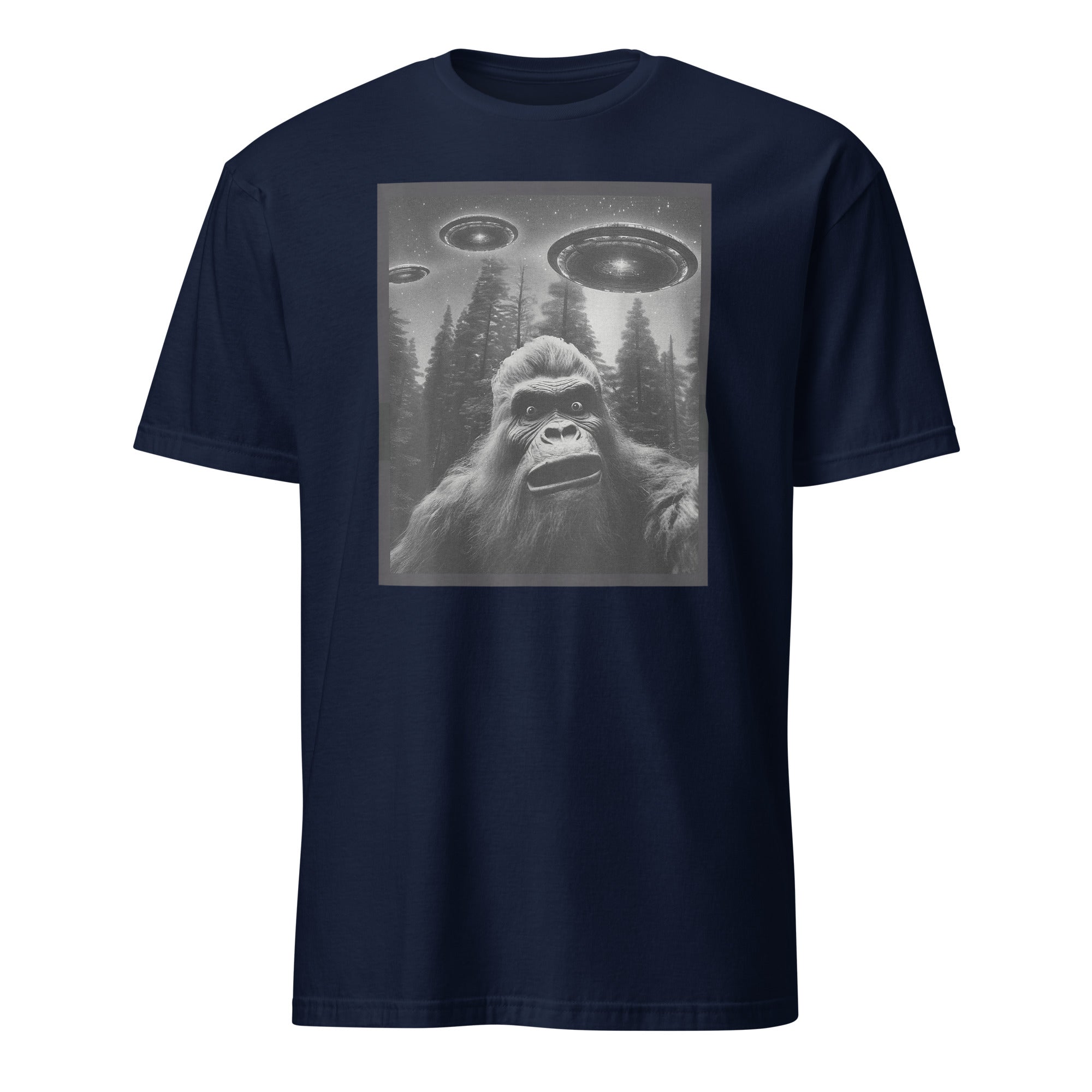 Bigfoot Sasquatch Alien UFO T-Shirt - Cuccico Design
