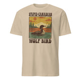 Stupid Canadian Wolf Bird Shirt – Funny Loon T-Shirt | Vintage Wolf Bird Graphic Tee by Cuccico | Cuccico