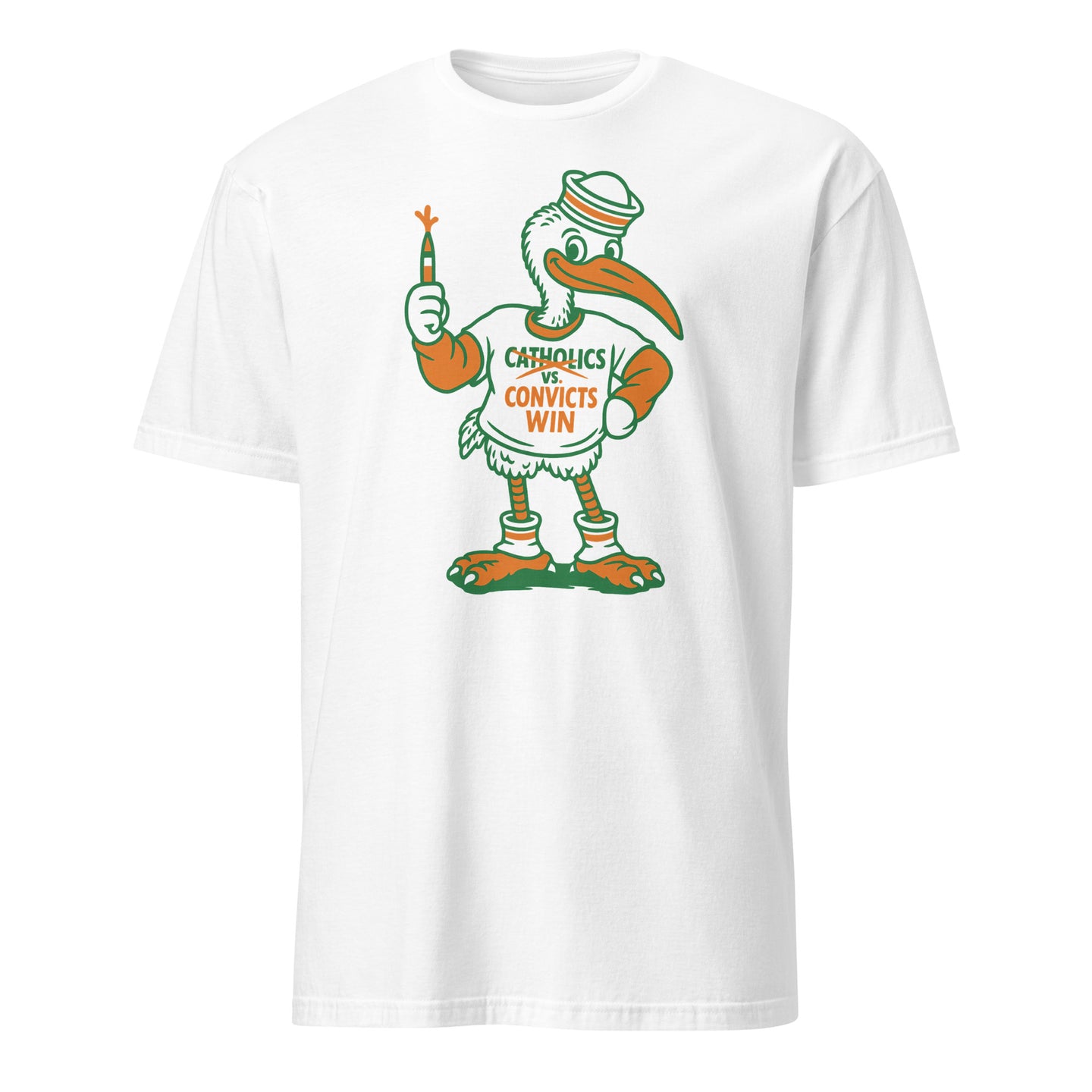 Convicts Win Tee in White – Barstool T-Shirt by Cuccico