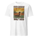 Stupid Canadian Wolf Bird Shirt – Funny Loon T-Shirt | Vintage Wolf Bird Graphic Tee by Cuccico | Cuccico