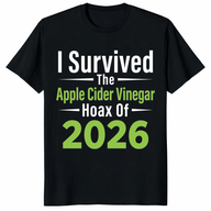 Funny Apple Cider Vinegar Hoax T-Shirt – Funny Health Parody Meme Tee 2026 | Cuccico