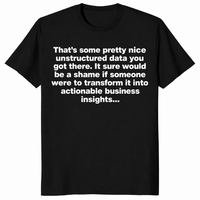 Unstructured Data Shirt in black