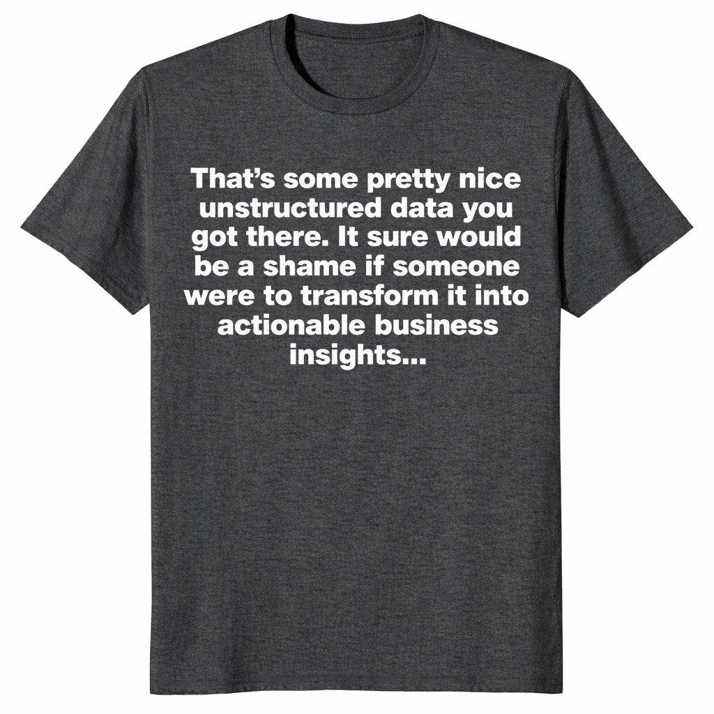 Unstructured Data Shirt in dark heather grey