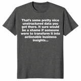Unstructured Data Shirt in dark heather
