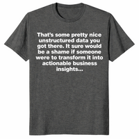 Unstructured Data Shirt in dark heather