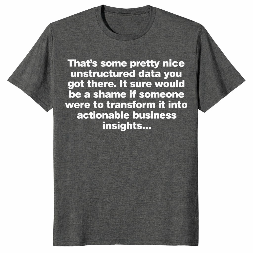 Unstructured Data Shirt in dark heather