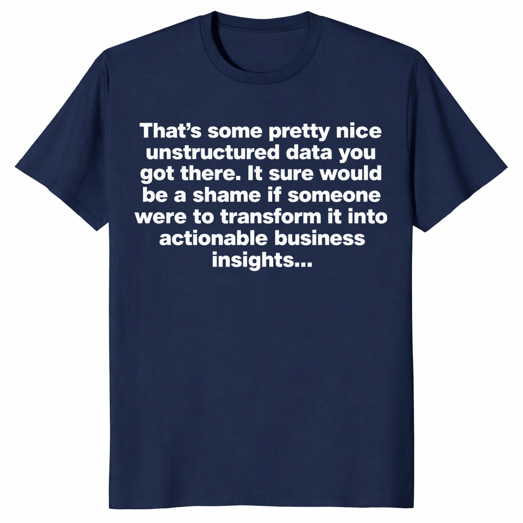 Unstructured Data Shirt in navy
