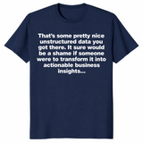 Unstructured Data Shirt in navy