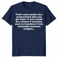 Unstructured Data Shirt in navy