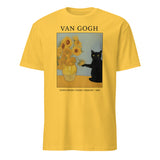 Van Gogh Cat Shirt featuring Black Cat and Sunflowers in Daisy by Cuccico