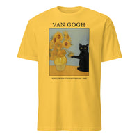 Van Gogh Cat Shirt featuring Black Cat and Sunflowers in Daisy by Cuccico