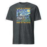 Van Gogh Shirt Funny Art T Shirt Down By The River Cuccico in heather
