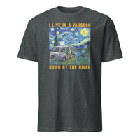 Van Gogh Shirt Funny Art T Shirt Down By The River Cuccico in heather