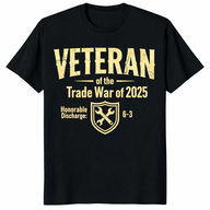 Veteran Of The Trade War Of 2025 Shirt trending design shirt