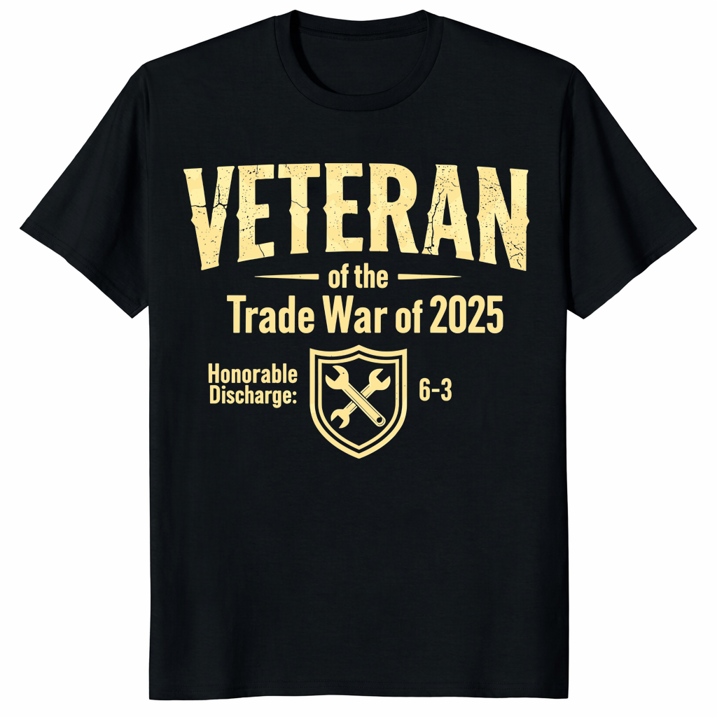Veteran Of The Trade War Of 2025 Shirt trending design shirt