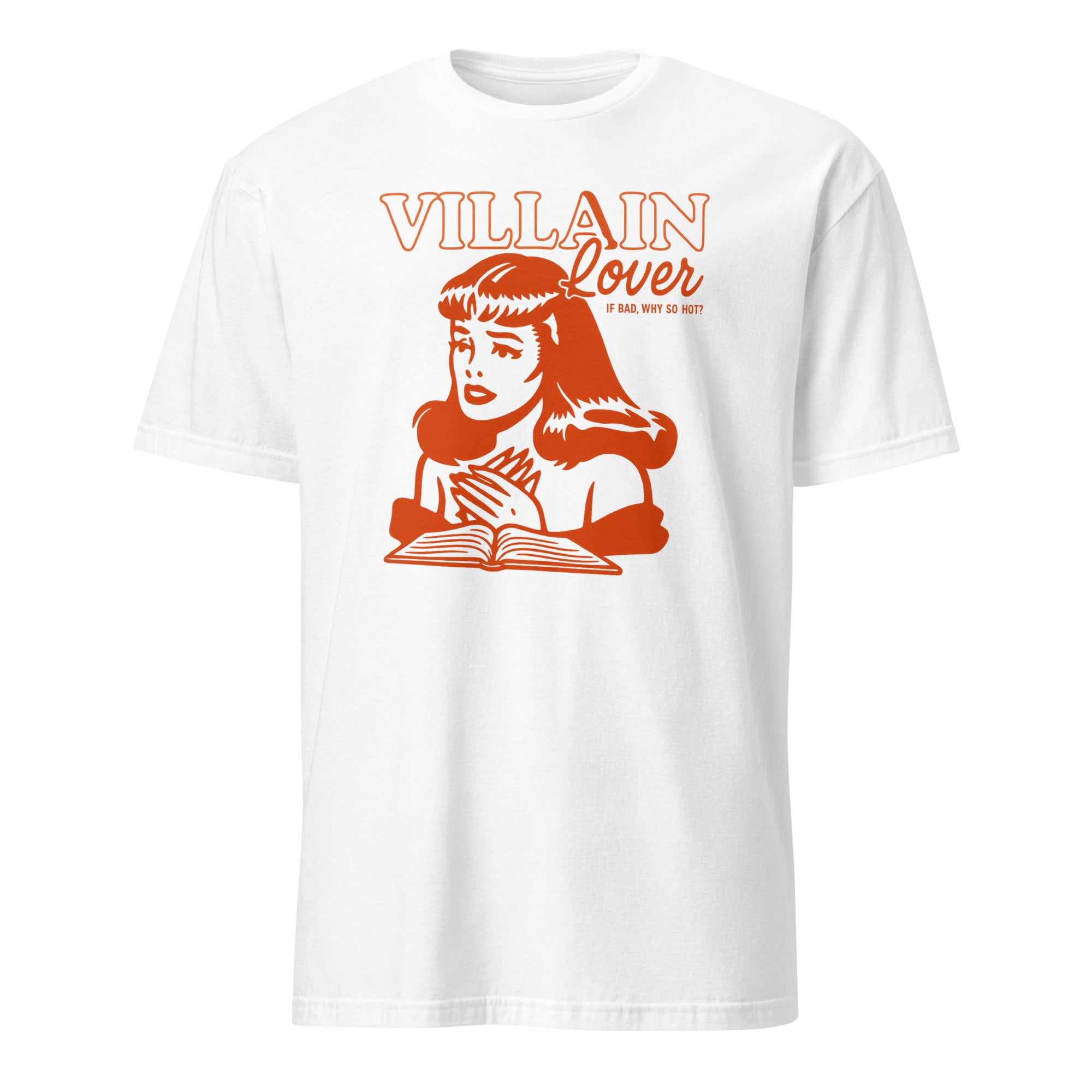 Villain Lover Bookish Shirt in White by Cuccico – Dark Romance Book Lover Tee