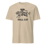 Vintage Cowgirl Hell Cat T-Shirt in daisy yellow with retro tiger graphic