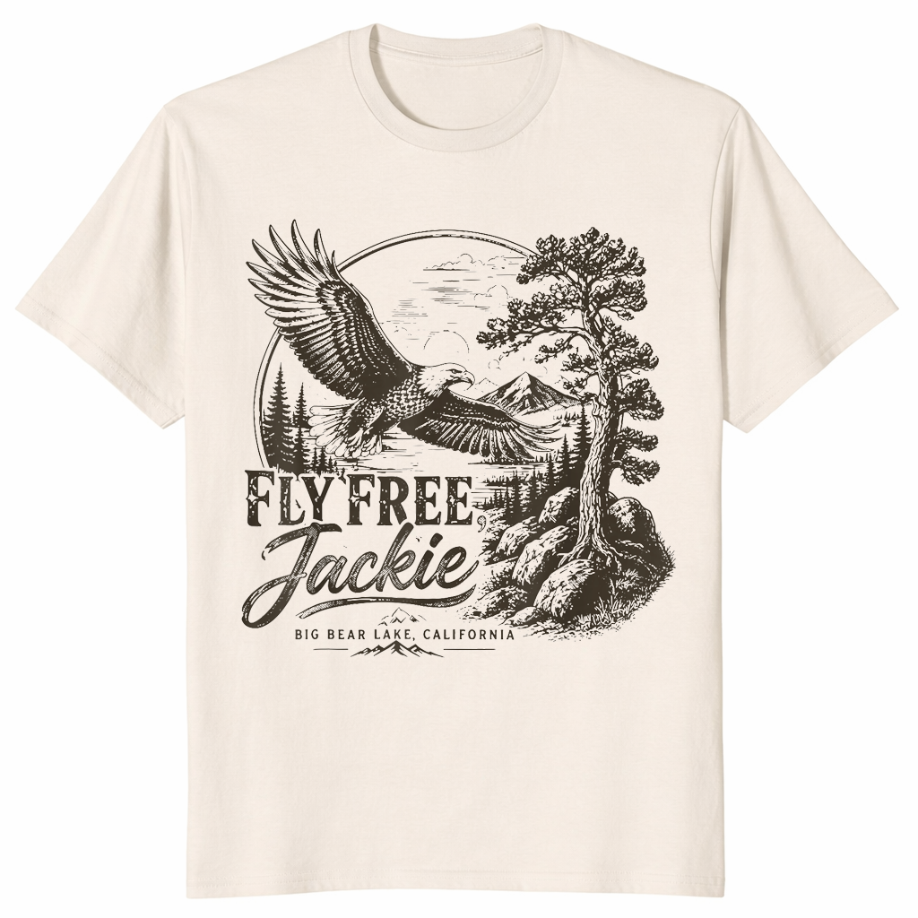Vintage eagle lover shirt natural
