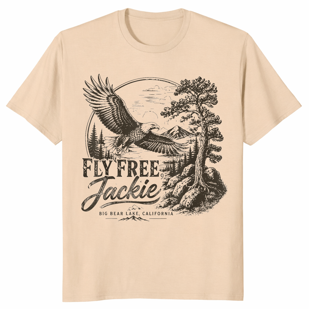 Vintage eagle lover shirt sand