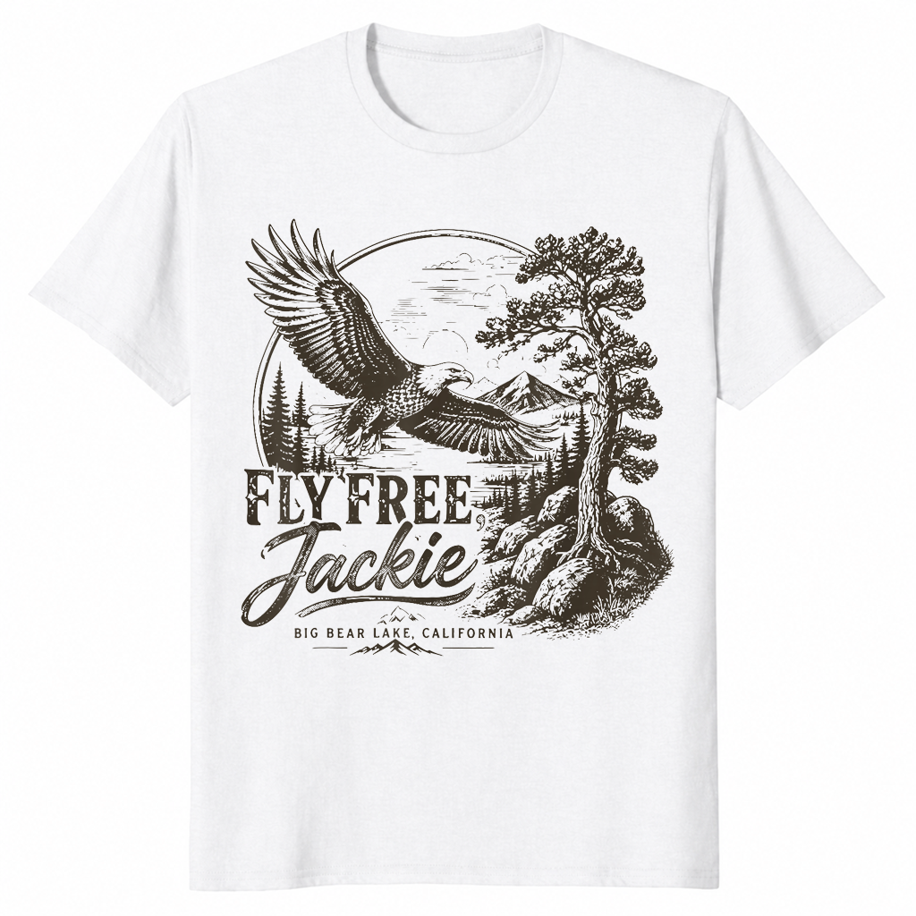 Vintage eagle lover shirt white