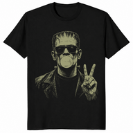 Vintage frankenstein shirt in black