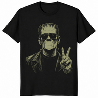 Vintage frankenstein shirt in black