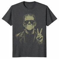 Vintage frankenstein shirt in dark heather grey
