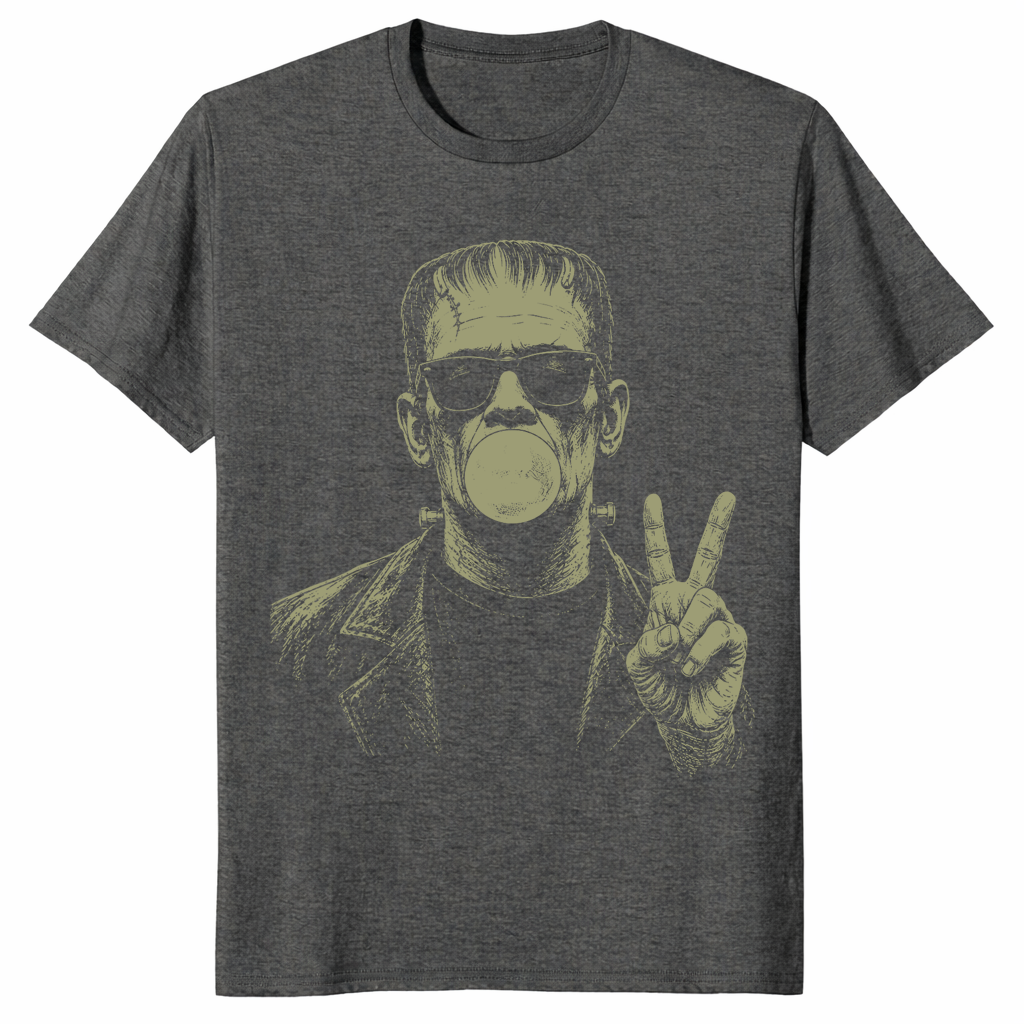 Vintage frankenstein shirt in dark heather