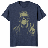 Vintage frankenstein shirt in heather navy
