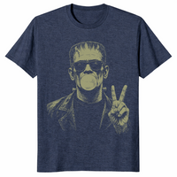 Vintage frankenstein shirt in heather navy