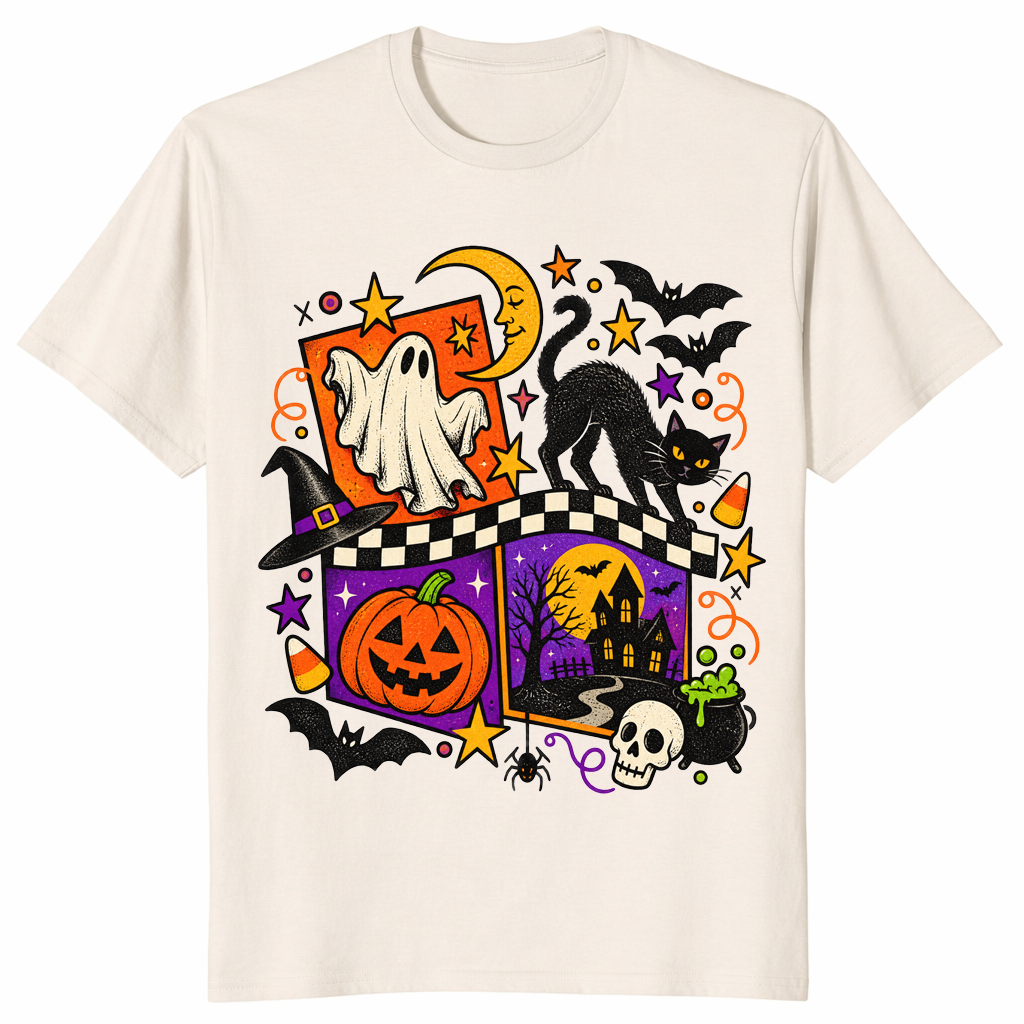 Vintage halloween shirt in natural