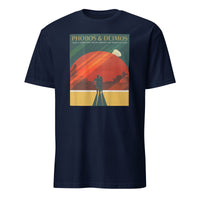 Cuccico Space Travel Shirt with Vintage Mars Poster in Navy