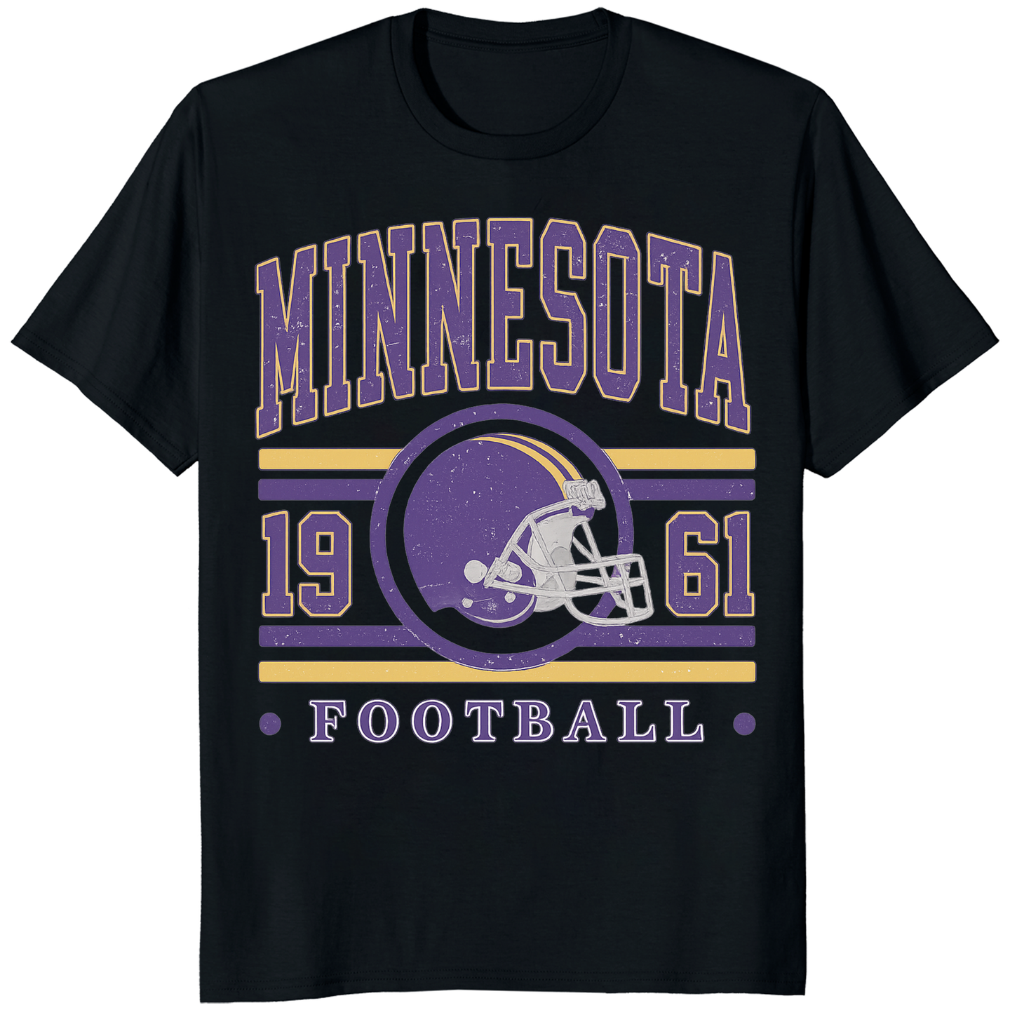Vintage Minnesota Football Shirt in Black by Cuccico