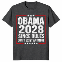 Vintage Obama 2028 shirt in dark heather grey 