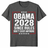 Vintage Obama 2028 shirt in dark heather