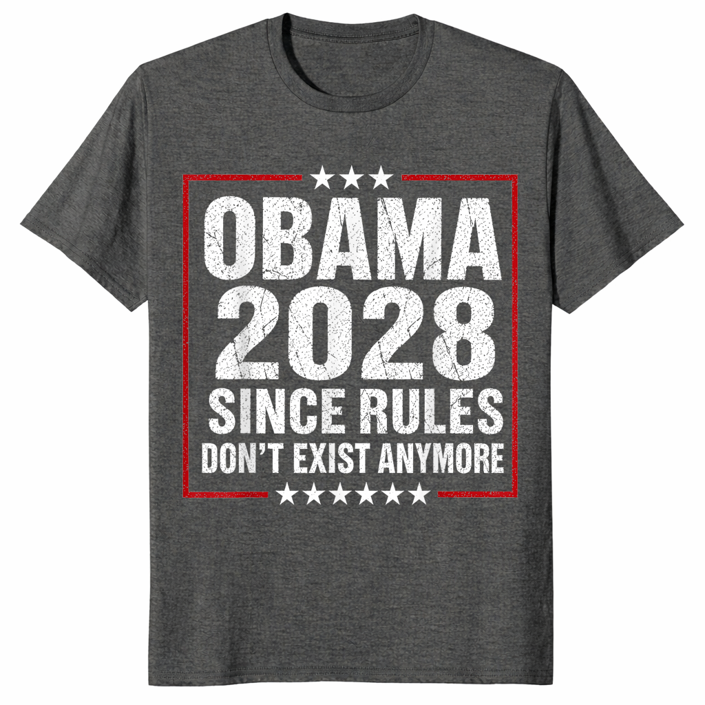 Vintage Obama 2028 shirt in dark heather