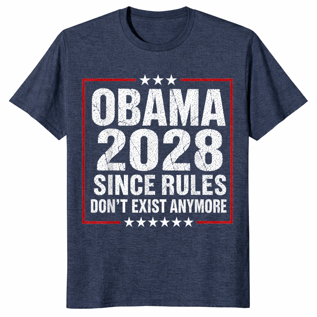 Vintage Obama 2028 shirt in heather navy