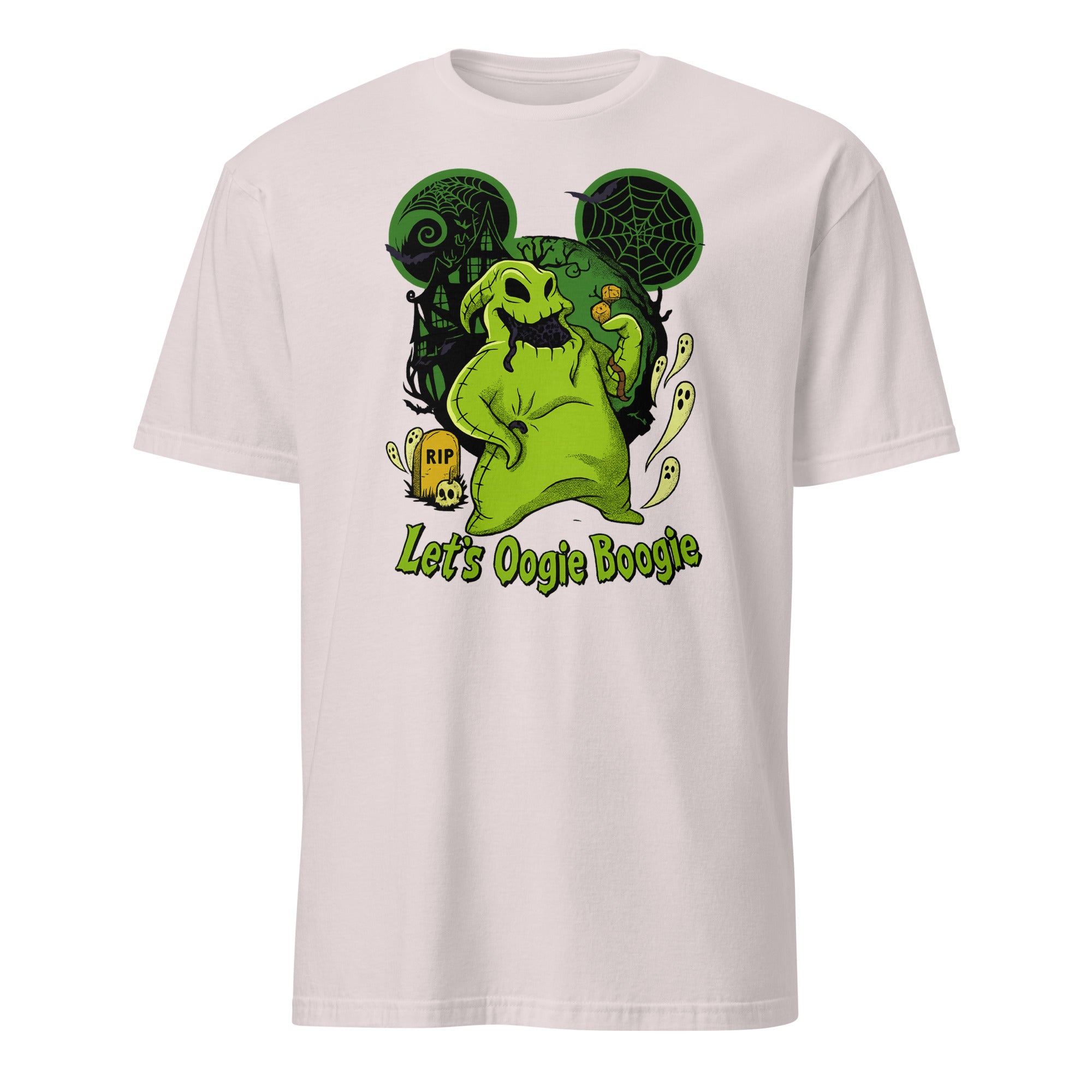 Vintage Retro Boogie Man Shirt in Ice Grey – Halloween Boogie T-Shirt for spooky Disney style