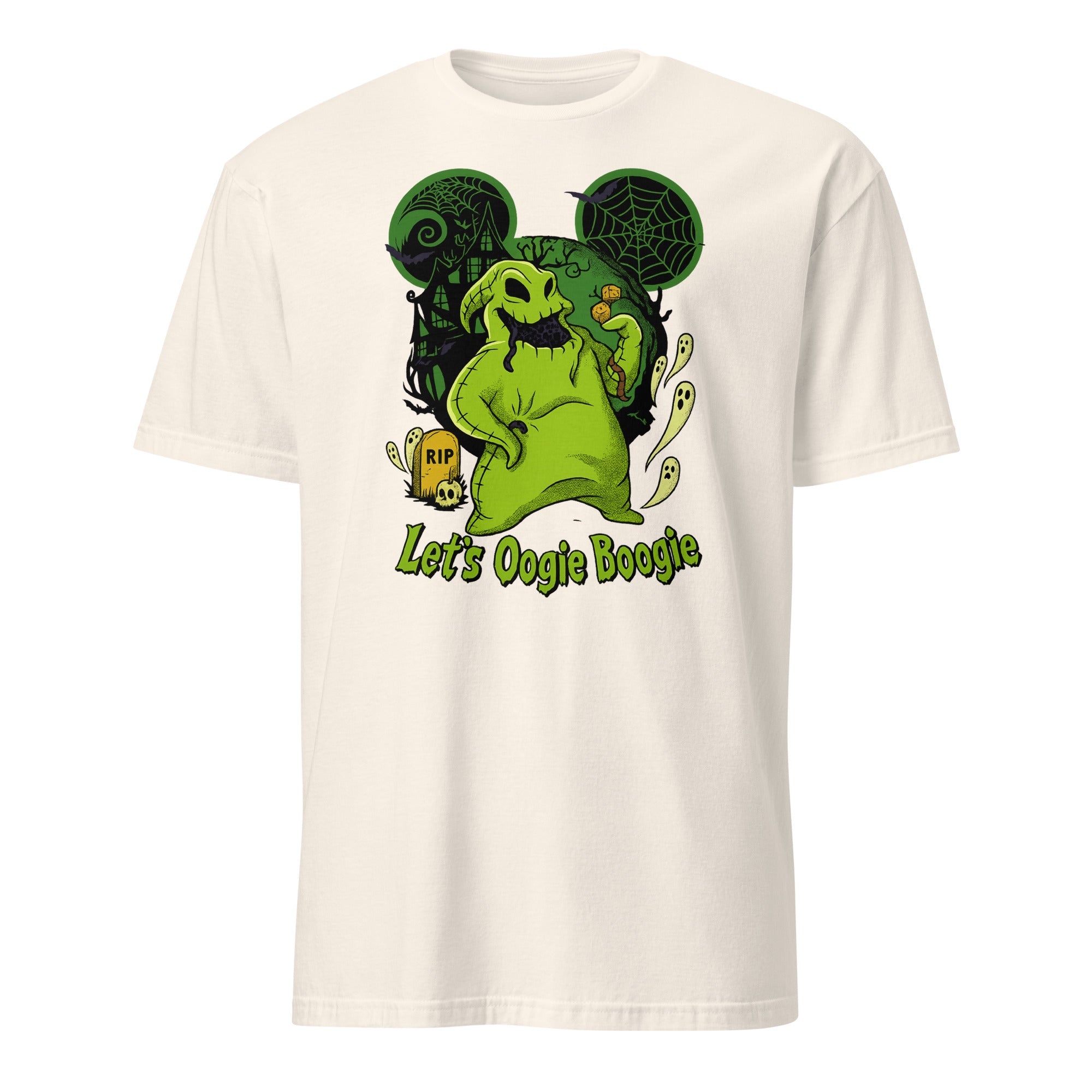 Vintage Retro Boogie Man Shirt in Natural – Halloween Boogie T-Shirt with Oogie Boogie artwork