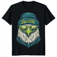 Vintage Seattle T Shirt featuring Seattle Eagle Graphic Tee design