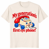 Vintage telephone shirt in natural