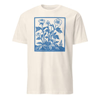 Cuccico Vintage Wildflowers Retro Flowers Shirt in Natural cream color with botanical wildflowers print